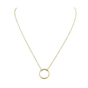Kinsley Armelle Honey Necklace Yellow Gold Open Circle RETIRED Design